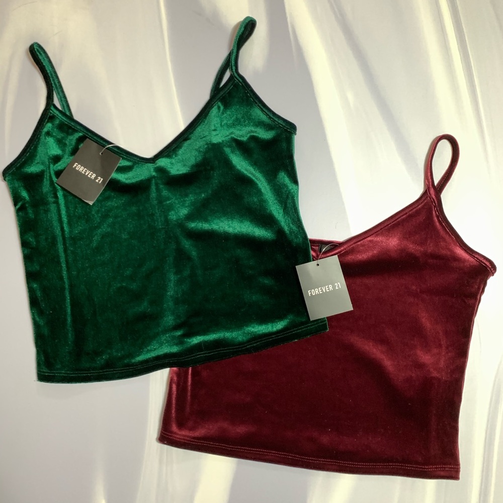 Velvet tank tops